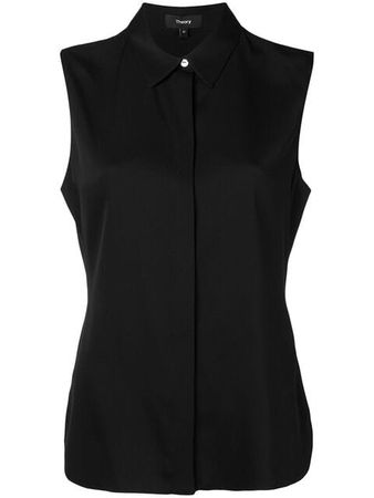 Theory sleeveless fitted blouse $270 - Buy Online - Mobile Friendly, Fast Delivery, Price