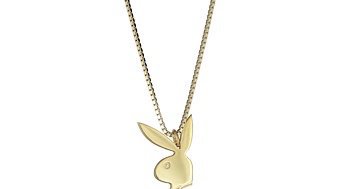 gold playboy bunny necklace