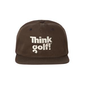 THINK GOLF 5 PANEL HAT by GOLF WANG