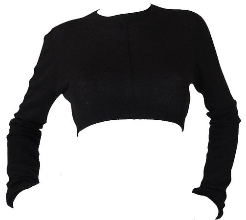 prada cashmere crop top sweater