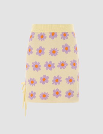 Floral Pattern Skirt | CIDER