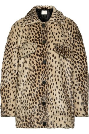 By Malene Birger | Tidara oversized leopard-print faux calf hair bomber jacket | NET-A-PORTER.COM