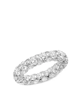 Boghossian 18kt White Gold Merveilles Bridal Diamond Eternity Ring - Farfetch