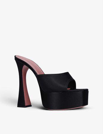 AMINA MUADDI - Dalida leather heeled platform sandals | Selfridges.com