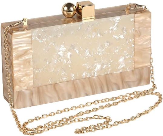 Menurra Women Acrylic Evening Clutch bag Glitter Marble Purse Handbag for Wedding Cocktail Party Prom: Handbags: Amazon.com