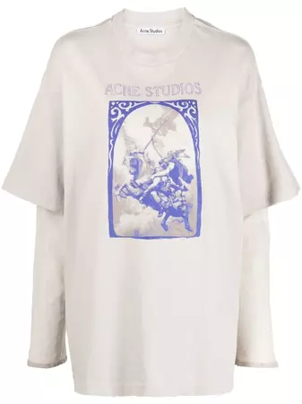 Acne Studios graphic-print Cotton T-shirt - Farfetch