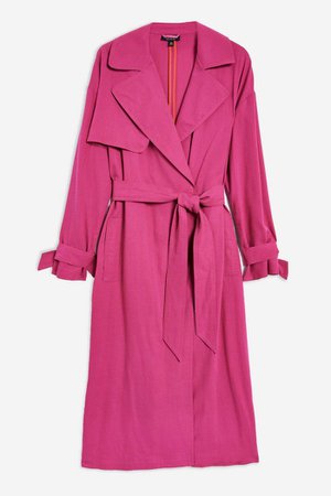Pink Belted Trench Coat | Topshop