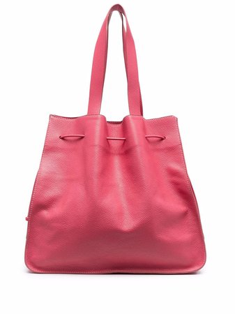 P.A.R.O.S.H. Drawstring Leather Tote Bag
