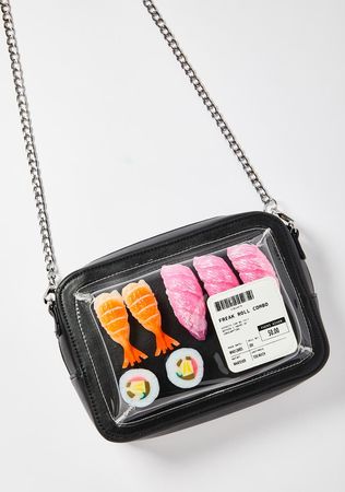 Current Mood Freak Roll Sushi Combo Crossbody Bag - Multi – Dolls Kill