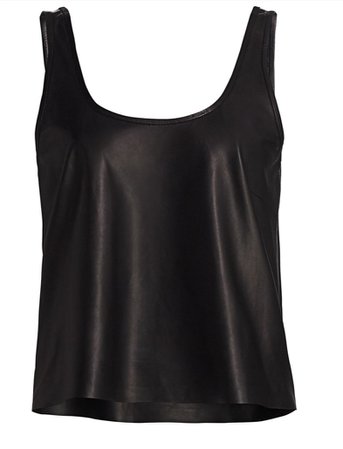 LaMarque Leather tank top