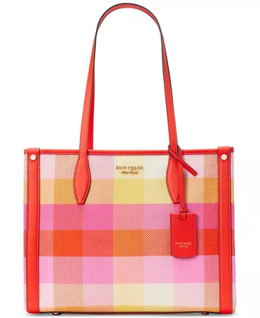 kate spade new york Market Madras Woven Fabric Tote & Reviews - Handbags & Accessories - Macy's