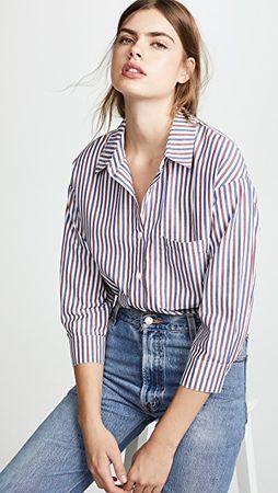 Stateside Oxford Boyfriend Button Down Shirt | EAST DANE | Use Code: STOCKUP18 for Up to 25% Off