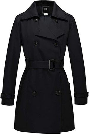 ZSHOW Women's Double Breasted Trench Coat with Belt
