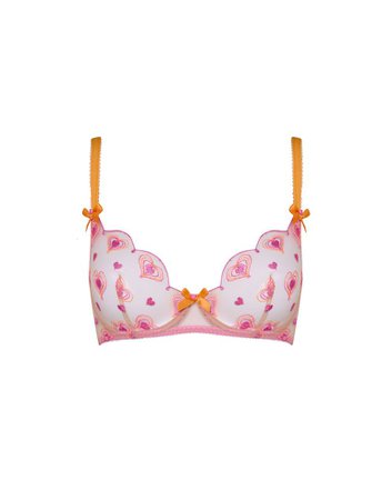 Perdia Full Cup Underwired Bra In Pink | Agent Provocateur Lingerie