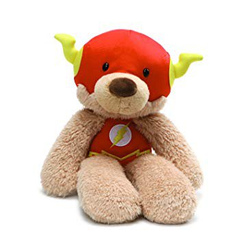 GUND DC Comics Universe Fuzzy Flash Plush Stuffed Animal, 14”: Toys & Games