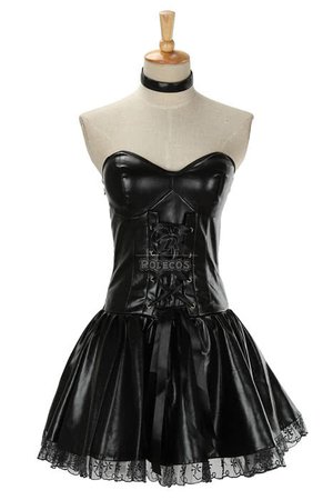 Death Note Misa Amane Sexy Black Dress Cosplay