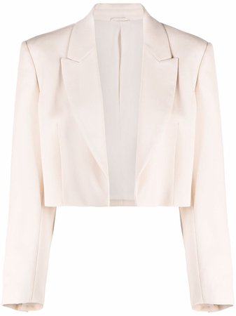 Shop Brunello Cucinelli cropped tailored blazer with Express Delivery - FARFETCH