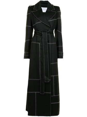 Gabriela Hearst stitch-detail linen coat