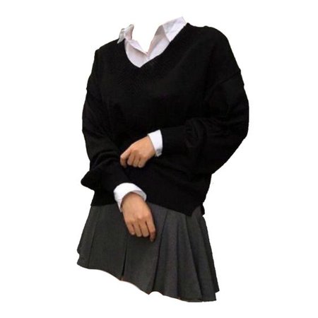 black grey outfit clothing png