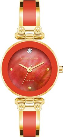 Amazon.com: Anne Klein Women's Genuine Diamond Dial Bangle Watch : Clothing, Shoes & Jewelry