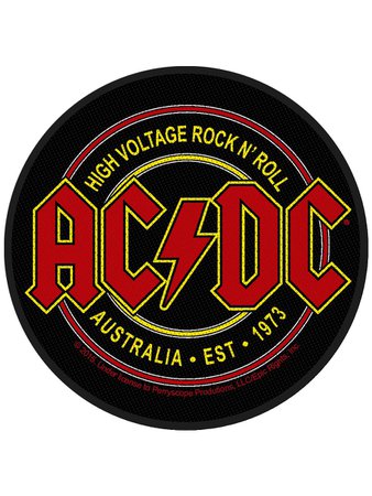 AC/DC High Voltage Rock N Roll Patch - Buy Online at Grindstore.com