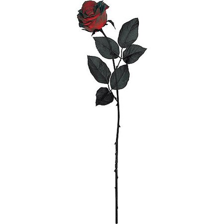 Dark Red Fabric Roses 4in x 23in | Party City