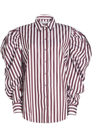 Striped Puff Sleeve Shirt Gr. M