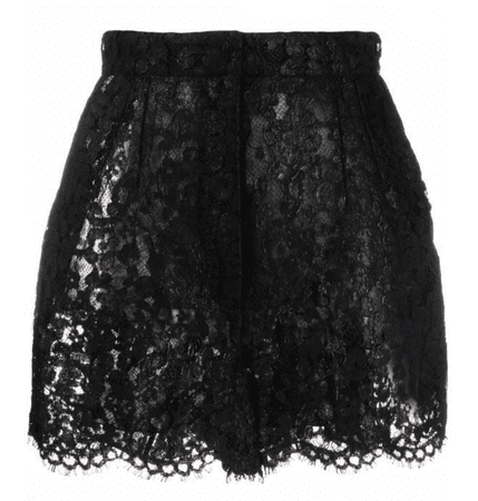 Dolce & Gabbana high-waisted lace shorts