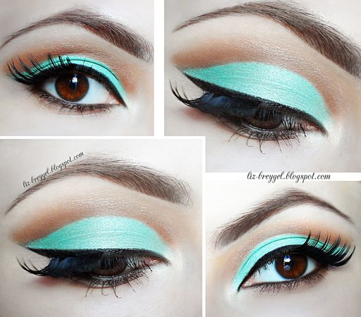 Mint Green Makeup eyeshadow