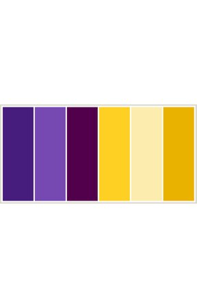 Palette purple to yellow