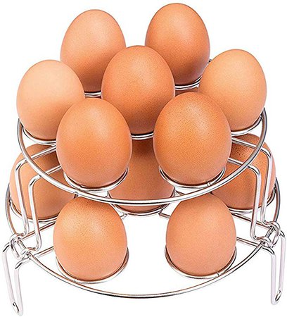 Stackable Egg Steamer Rack for Instant Pot, HapWay 2 Pack Stainless Steel Kitchen Cookware Trivets Vegetable Egg Steam Rack Stand Cooking Ware Steaming Set, Egg Cooker: Amazon.ca: Home & Kitchen