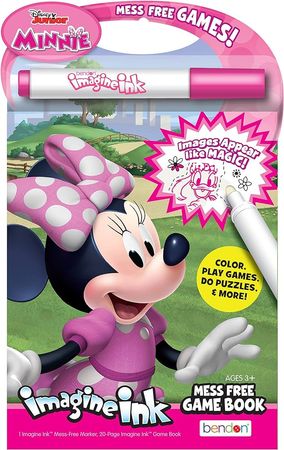 Amazon.com: Bendon Publishing Minnie Mouse Imagine Ink Mess Free Game Book : Toys & Games