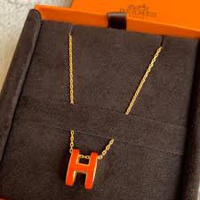 orange h necklace - Google Search