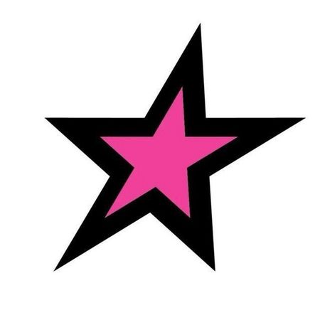 black and pink star