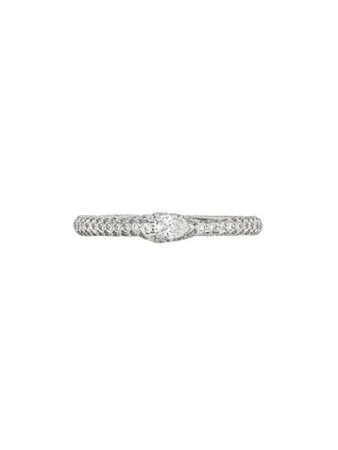 Shop Gucci 18kt white gold Ouroboros diamond ring with Express Delivery - Farfetch