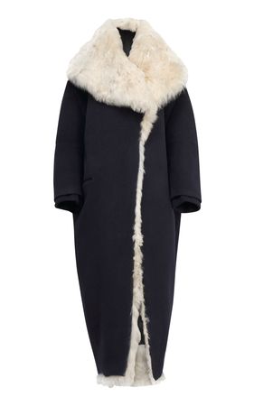 Fur Collar Wool Coat By Alaïa | Moda Operandi