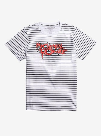 My Chemical Romance Logo Striped T-Shirt
