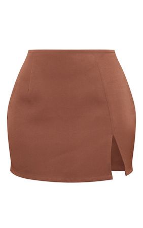 Chocolate Mini Skirt | PrettyLittleThing