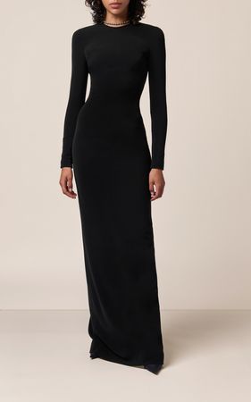 Balenciaga Crepe Maxi Dress By Balenciaga | Moda Operandi