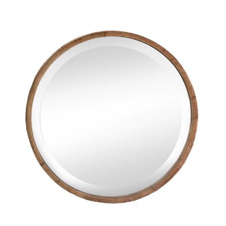 Zingz & Thingz Round Wood Frame Wall Mirror & Reviews | Wayfair