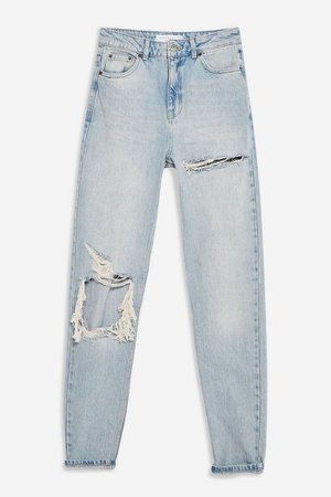 Bleach Willow Rip Mom Jeans | Topshop
