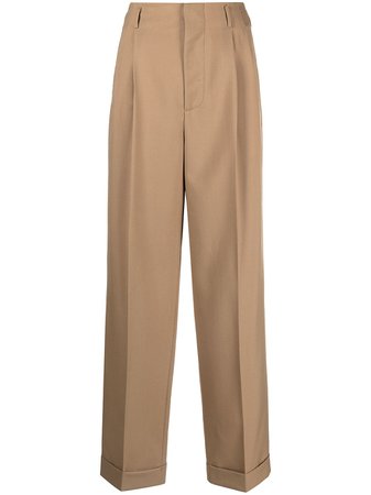 Shop Marni pleated detail loose-cut trousers with Express Delivery - FARFETCH