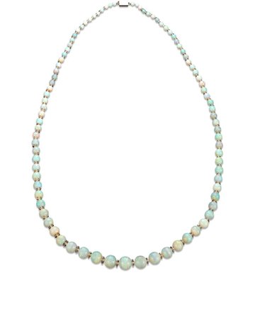 Opal and Rock Crystal Necklace