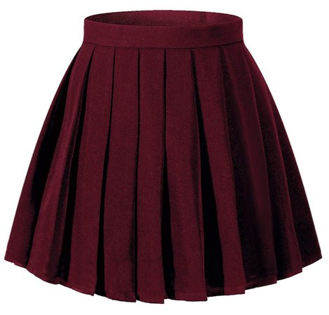 Wine red tennis skirt