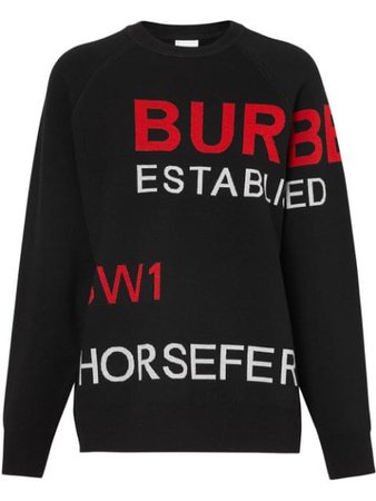 Burberry Horseferry Intarsia sweater £520 - Fast Global Shipping, Free Returns