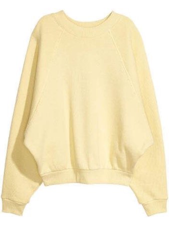 Bright yellow sweatshirt