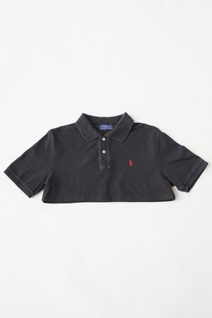 Urban Renewal Recycled Super Crop Polo Shirt | Urban Outfitters