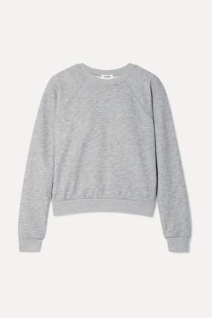 RE/DONE | 50s French cotton-blend terry sweatshirt | NET-A-PORTER.COM