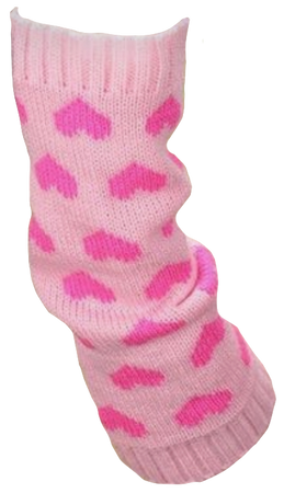 pink heart arm warmers