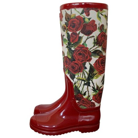 Boots Dolce & Gabbana Red size 39 EU in Rubber - 8338665
